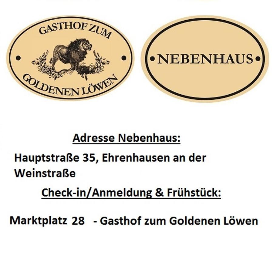 Gasthof Zum Goldenen Loewen - Nebenhaus Bed & Breakfast เอห์เรนเฮาเซน ภายนอก รูปภาพ